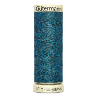 Нитки Gutermann Metallic Effect №90 50м цвет 483, темно-бирюзовый