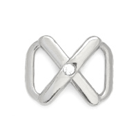 Пряжка металлическая со стразами