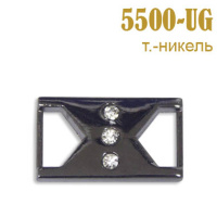 Пряжка со стразами 5500-UG темный никель