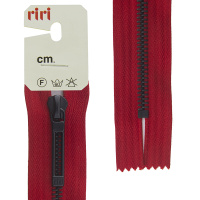 Молнии Riri звено bi, слайдер stab, неразъёмная карманная, 6 мм, 18 см, цвет 2407, красный 3034647/18/2407