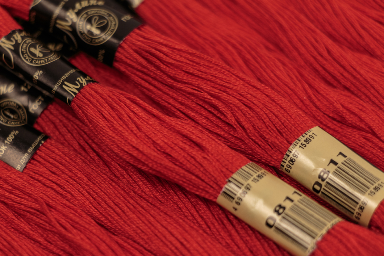 Нить для вышивания МУЛИНЕ, 10 м, 2,23 г, цвет 0811