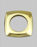 Люверсы квадратные пластик 35 мм "СМ" №02 золото глянец