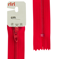 Молния meras Riri, спираль, неразъёмная, 4 мм, 18 см, цвет 2407, красный 2518376/18/2407