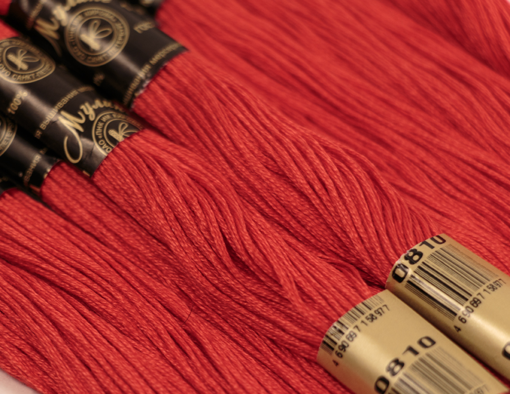 Нить для вышивания МУЛИНЕ, 10 м, 2,23 г, цвет 0810