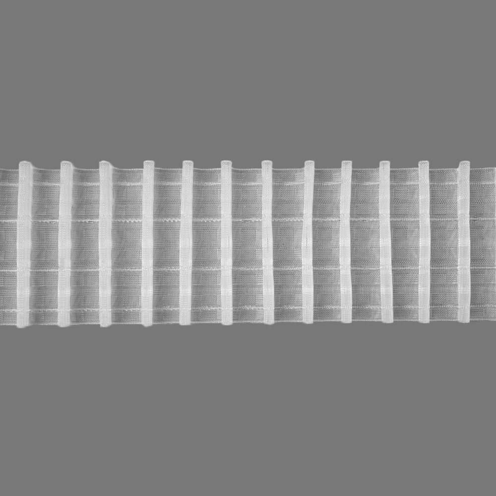 Шторная лента 10MP/Soft (1:2,5) Oz-is Premium прозрачная 10 см (карм 8 шт лесоч-е, корд 4 шт лески)