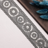 Тесьма с пайетками