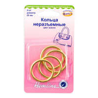 Кольца неразъемные Hemline, 26 мм 4508.26.GD (5 блистер х 4 шт)