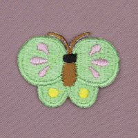 Аппликация клеевая малая "Бабочка" 184e зеленая