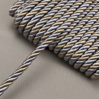 Шнур шторный SH1221-17 серо-синий/бежевый "ДАМАСК"