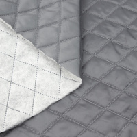 Термостежка 374 Тёмно-серый 23 "Ромб 3,8х3,8 см" (синт. 100г, подкл. 100% пэ 190Т) 150 см