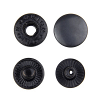 Кнопки "Альфа" 15 мм черный оксид металлические