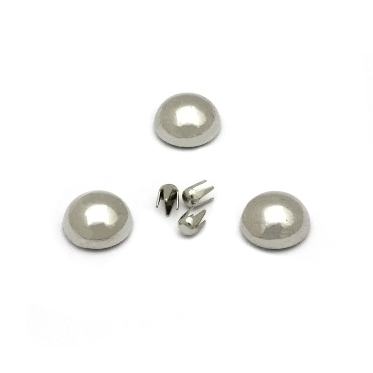 D206(8 мм) никель Украшение пластик (2000 шт.)