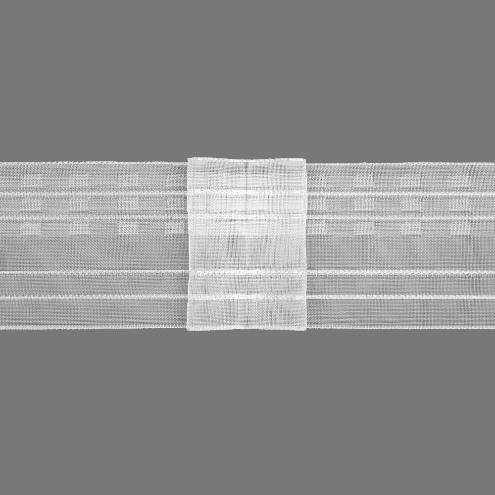 Шторная лента 4355MP (1:1,8) Oz-is Premium прозрачная 8 см (3 кармана, корд -4 лески)