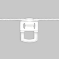Корд с глайдерами ПОВОРОТНЫЕ для лент системы «Волна» LCD60-WHITE (шаг 6 см)