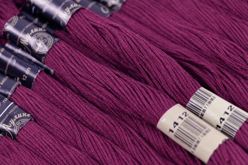 Нить для вышивания МУЛИНЕ, 10 м, 2,23 г, цвет 1412