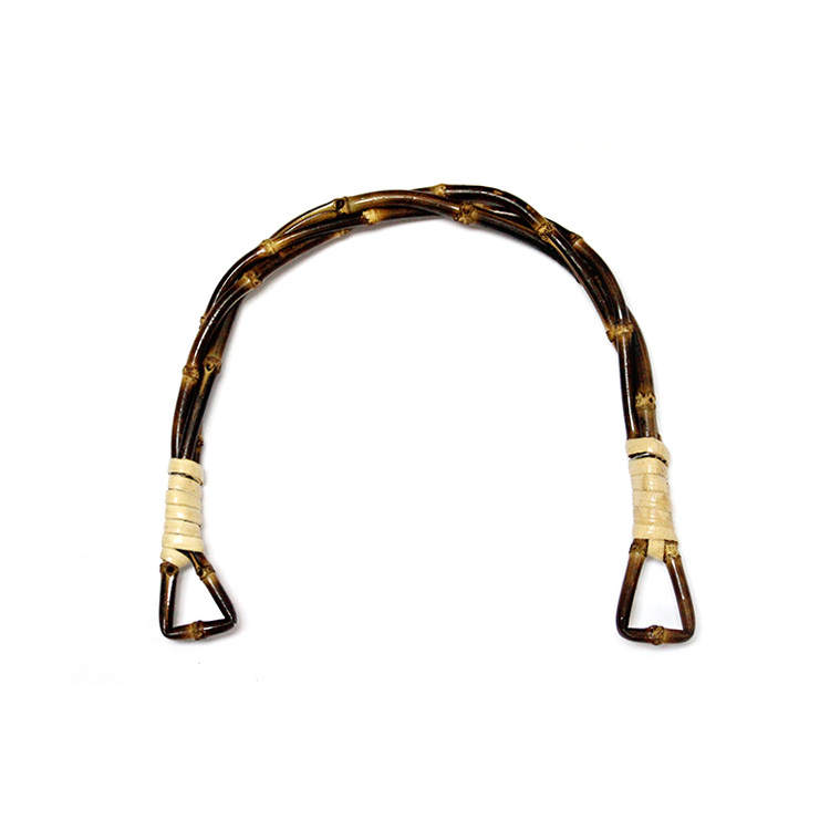 Ручка для сумки бамбук коричневый дуга 14x13 см 198-4