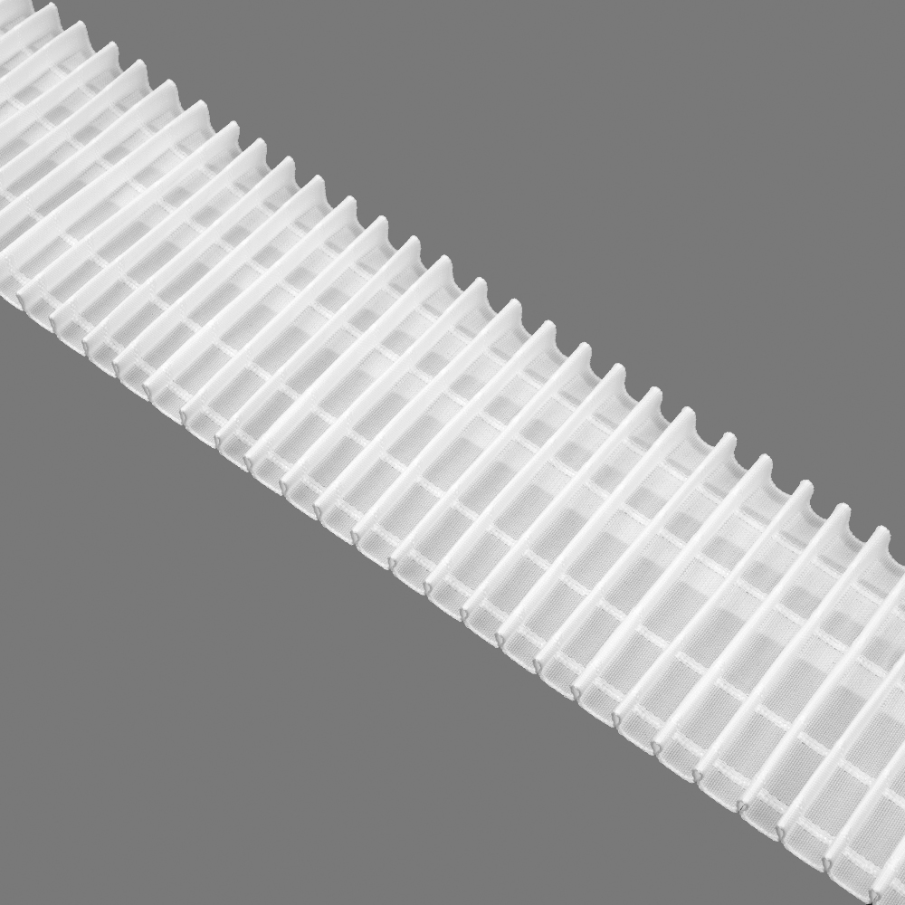 Шторная лента с фиксированной карандашной сборкой