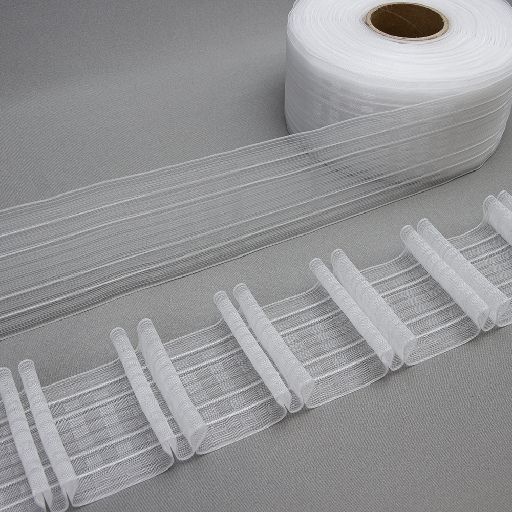 Шторная лента многоарманная 4488MP/Soft (1:2,5) Oz-is Premium прозрачная 8 см, Двойной ровный луч