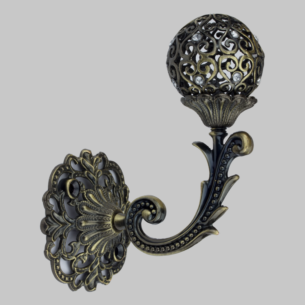 Металлический держатель для штор и подхватов