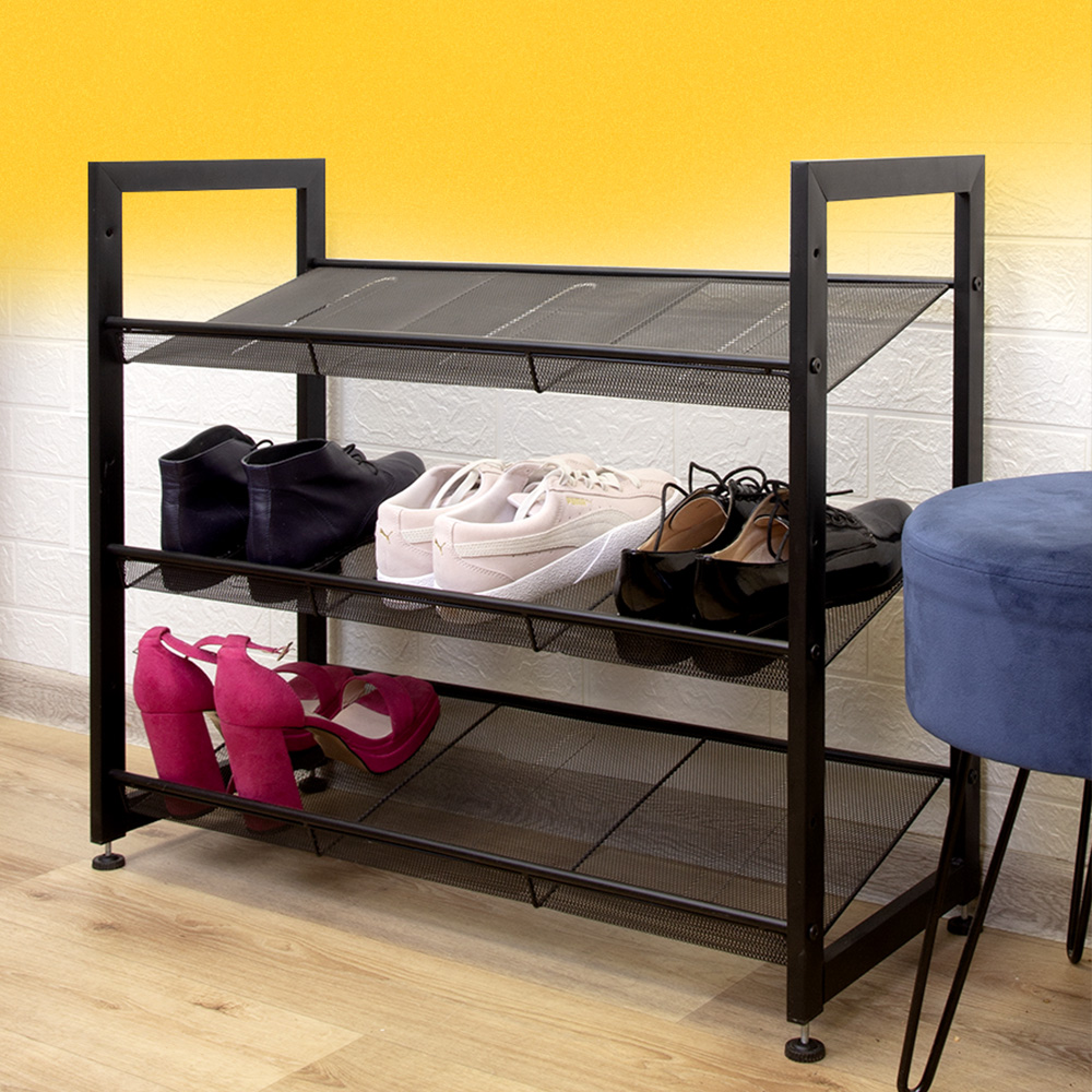 Обувница стеллаж металлический HS113 (73,8 см * 30,4 см * 63 см)