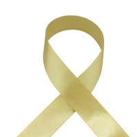 Лента атласная 1111UN 25 мм светлое золото