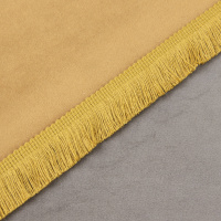 Бахрома - ресничка A12239-2 золото (L 2,5 см)