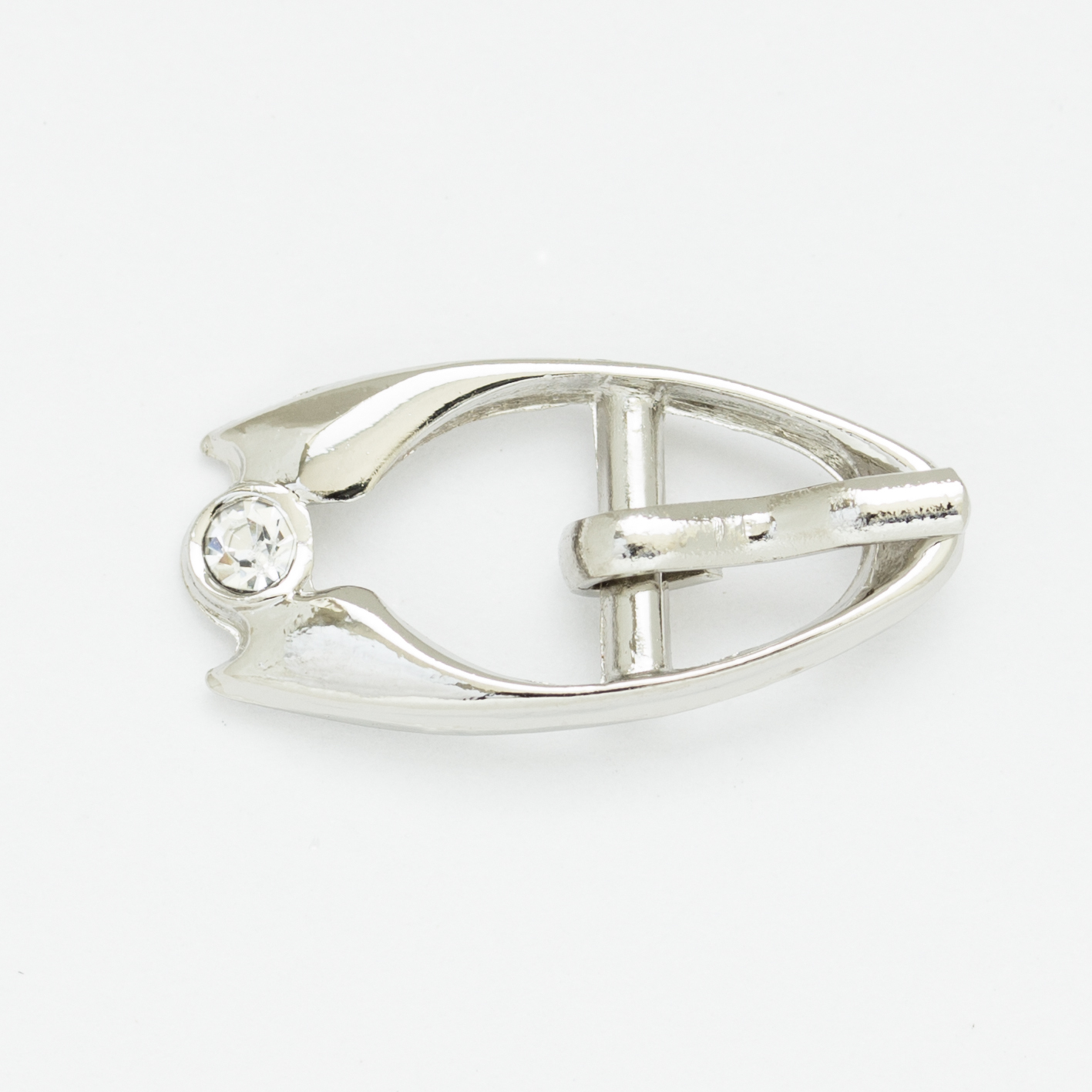 Пряжка металлическая со стразами