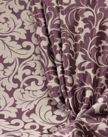 Ткань для штор блэкаут-димаут софт 2-х сторонний с рисунком WZGA1360-119 фиолетовый/пудра