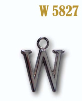 Буква плоская металлическая W 5827