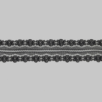 Кружево капроновое 143-2 черный, 3 см