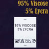 Ярлык на одежду - состав ткани 95% Viscose 5% Lycra (500)