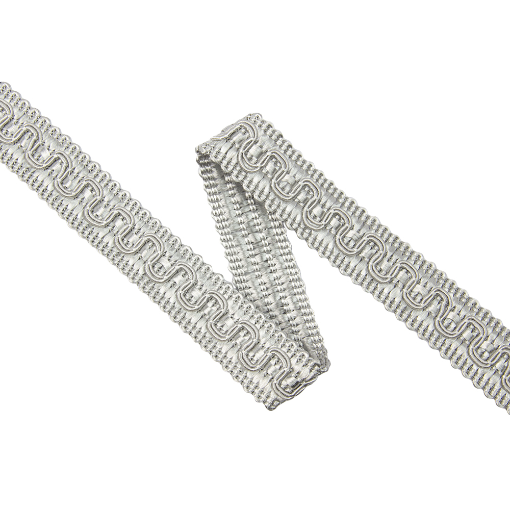 Сутаж отделочный ST - 11 Mirtex светло-серый "Royyana" (2 см)