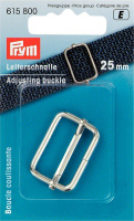 Застежка-пряжка регулировочная для сумок и рюкзаков 615800 Prym 25 мм серебристая