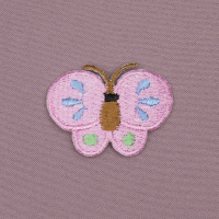 Аппликация клеевая малая "Бабочка" 184c розовая