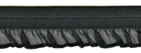 Рюш эластичный PEGA, цвет черный, 19 мм