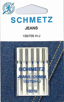Иглы для джинсы №100 Schmetz 130/705H-J (5 шт)