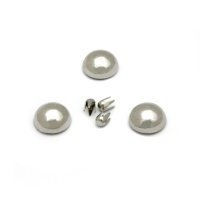 D206(8 мм) никель Украшение пластик (2000 шт.)