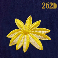 Аппликация клеевая Цветок 262b желтый