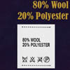 Ярлык на одежду - состав ткани 80% Wool 20% Polyester (500)