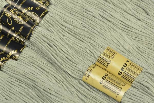 Нить для вышивания МУЛИНЕ, 10 м, 2,23 г, цвет 6801