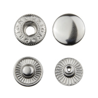 Кнопки "Альфа" 15 мм никель металлические