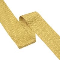 Текстильный бордюр VR05-B4 Mirtex золото "Dotted Line" (4,5 см)