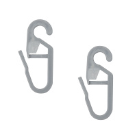 Крючок-крючок MirTex для кольца пластиковый 259 серый №3  ("Граль")