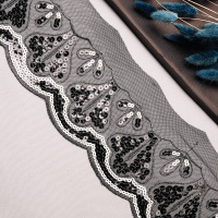 Тесьма с пайетками