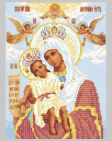 Схема для вышивки бисером "Богородица Милующая" АА-4-1