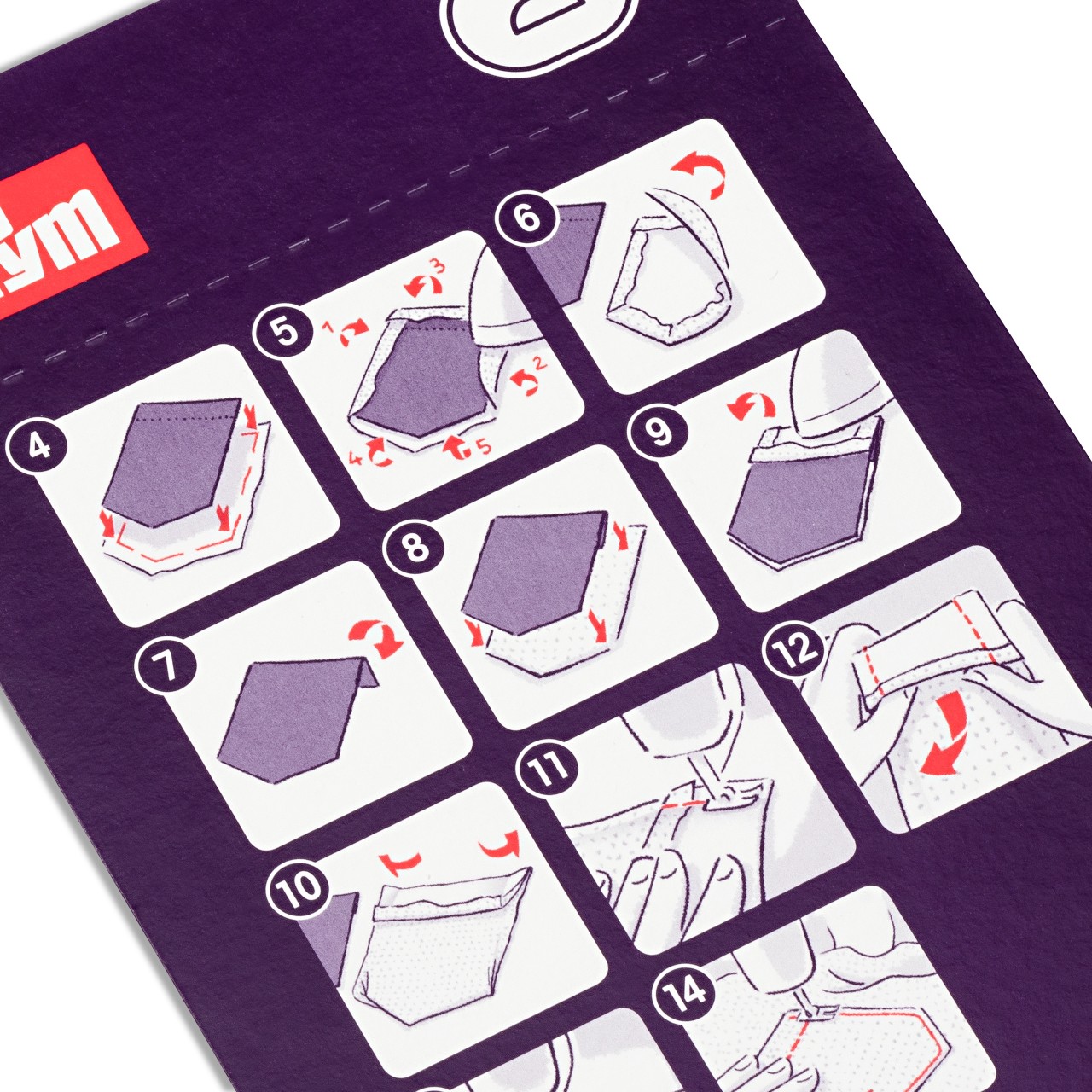 Набор шаблонов карманов для блузки для маркировки и глажки 611935 Prym