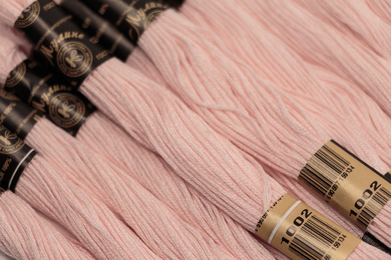 Нить для вышивания МУЛИНЕ, 10 м, 2,23 г, цвет 1002