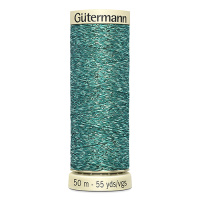 Нитки Gutermann Metallic Effect №90 50м цвет 235, светло-бирюзовый