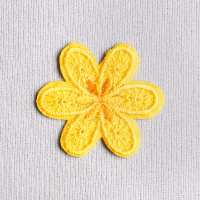 Аппликация клеевая 8# цветок желтый