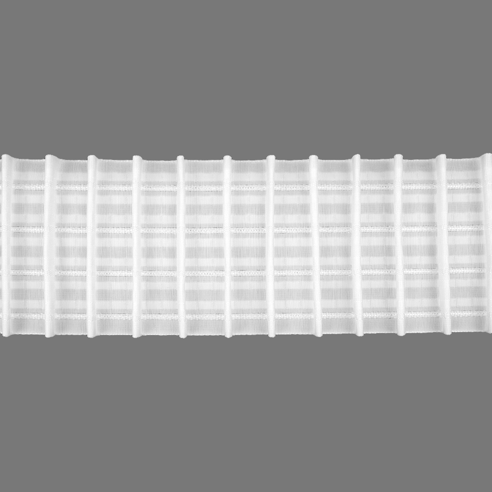 Шторная лента многокарманная 3301(1:2) MirTenda Premium тканая 9 см (7 карманов)